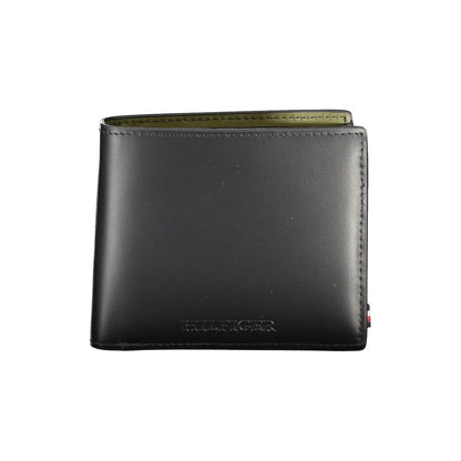 Black Leather Wallet-Tommy Hilfiger-LabelTerrace.com
