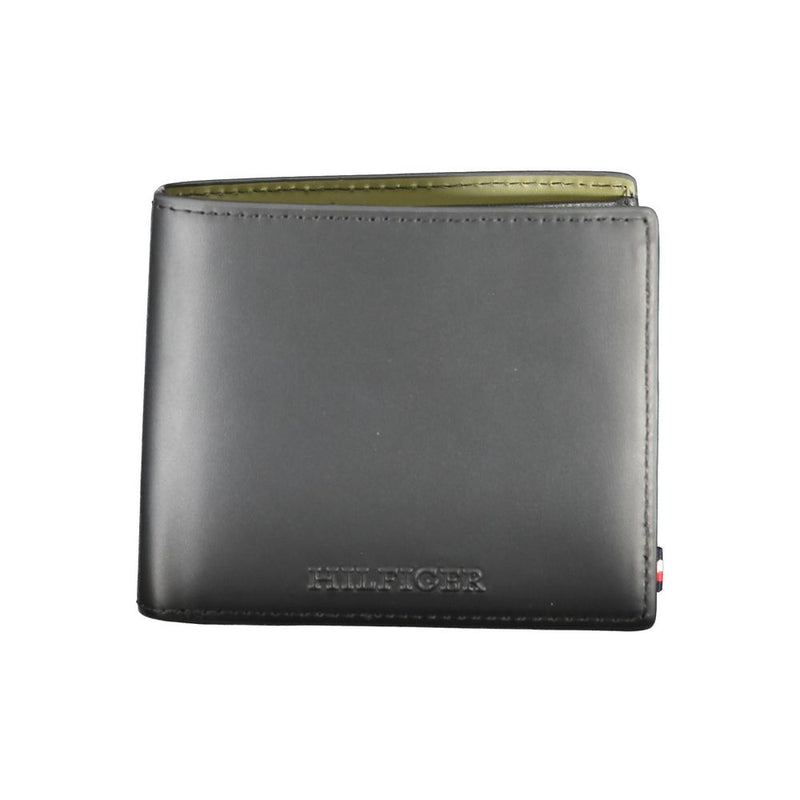 Black Leather Wallet-Tommy Hilfiger-LabelTerrace.com