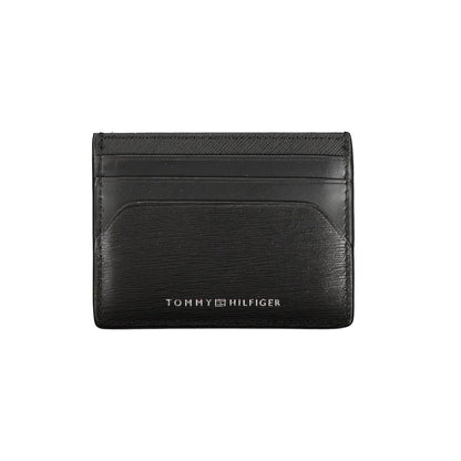 Black Leather Wallet-Tommy Hilfiger-LabelTerrace.com