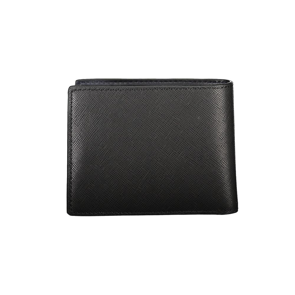 Black Leather Wallet-Tommy Hilfiger-LabelTerrace.com