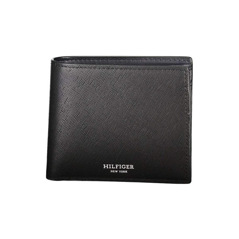 Black Leather Wallet-Tommy Hilfiger-LabelTerrace.com