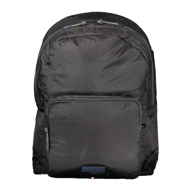 Black Nylon Backpack-Tommy Hilfiger-LabelTerrace.com