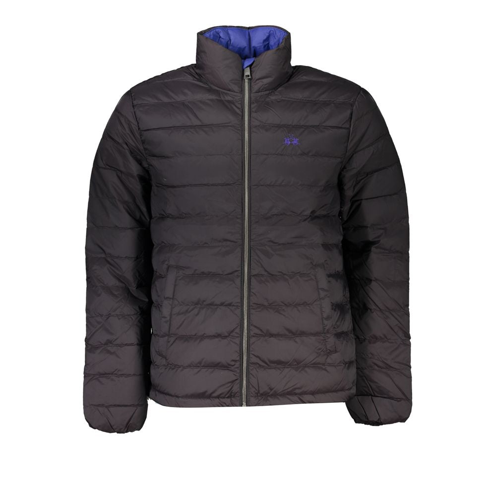 Black Polyamide Men Jacket-La Martina-LabelTerrace.com