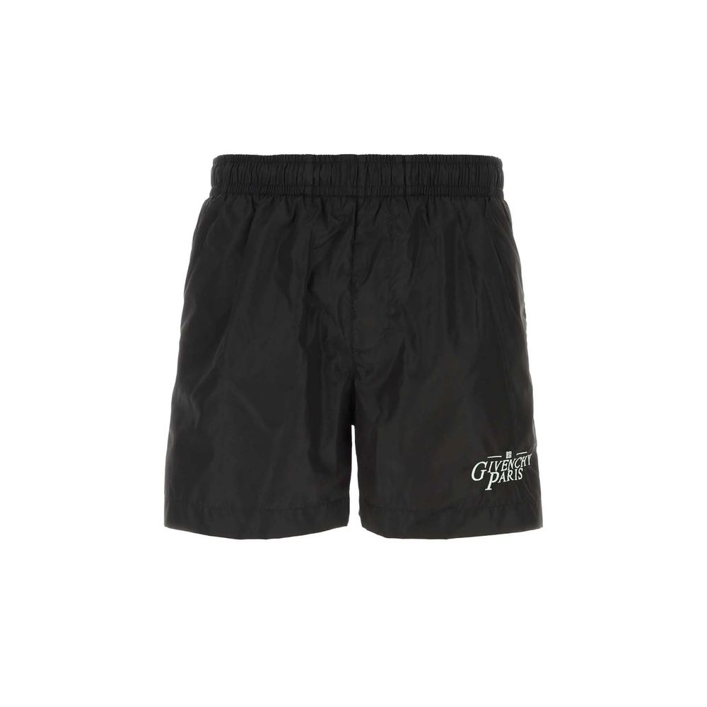Logo-Embroidered Swim Shorts-Givenchy-LabelTerrace.com