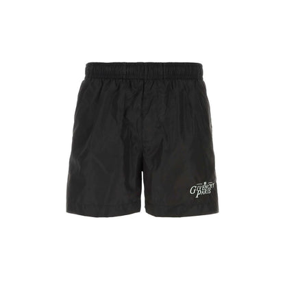 Logo-Embroidered Swim Shorts-Givenchy-LabelTerrace.com