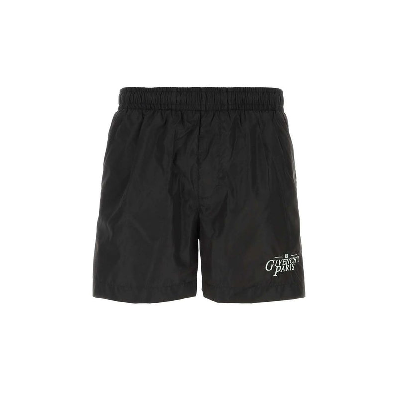 Logo-Embroidered Swim Shorts-Givenchy-LabelTerrace.com