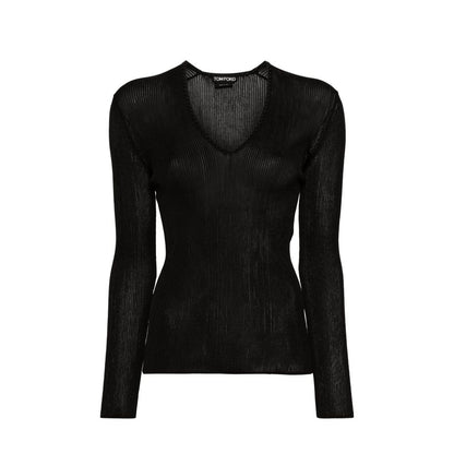 Sheer Fine-Ribbed Top-Tom Ford-LabelTerrace.com