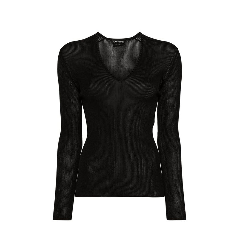 Sheer Fine-Ribbed Top-Tom Ford-LabelTerrace.com