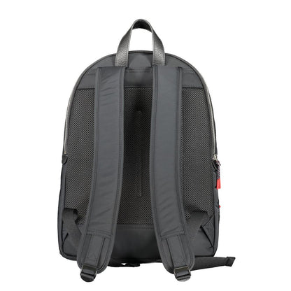 Black Polyester Backpack-Tommy Hilfiger-LabelTerrace.com