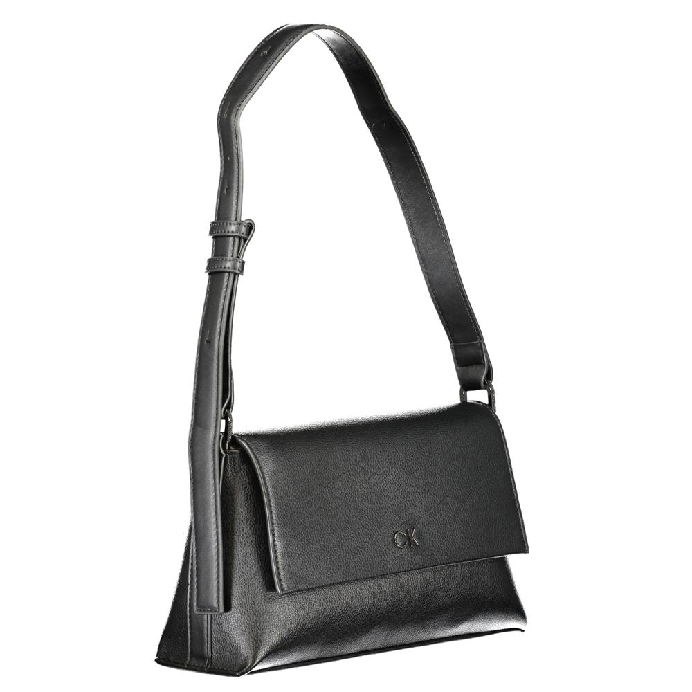Black Polyester Handbag-Calvin Klein-LabelTerrace.com