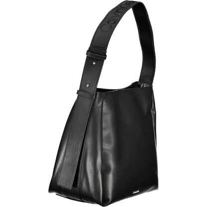 Black Polyester Handbag-Calvin Klein-LabelTerrace.com