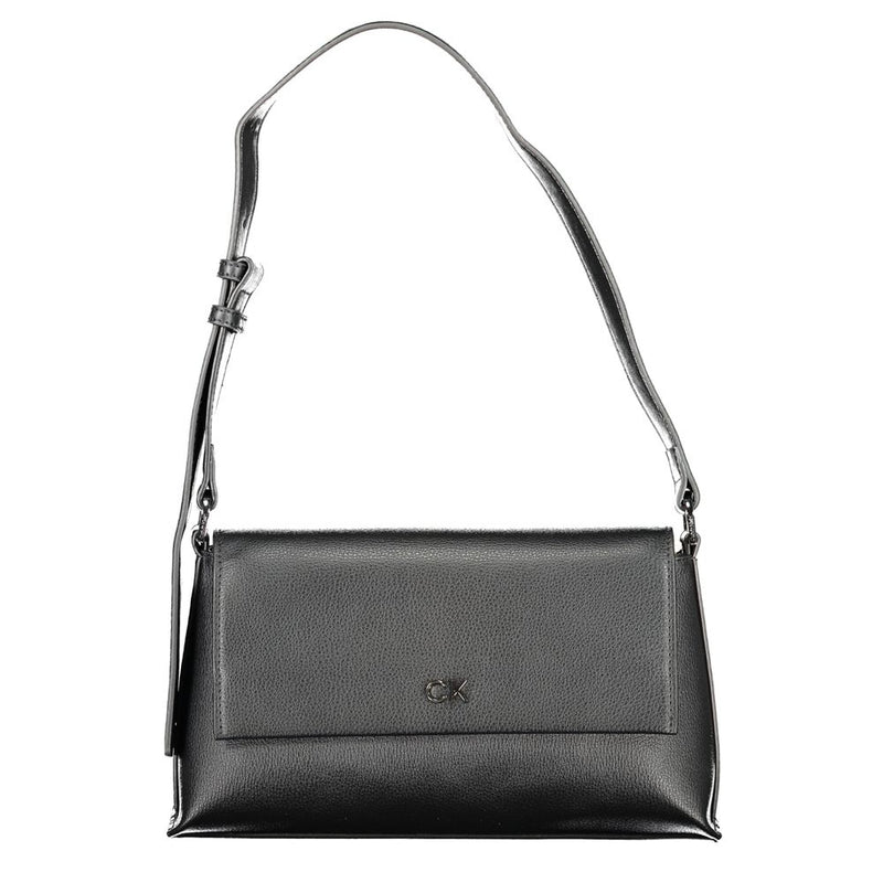Black Polyester Handbag-Calvin Klein-LabelTerrace.com