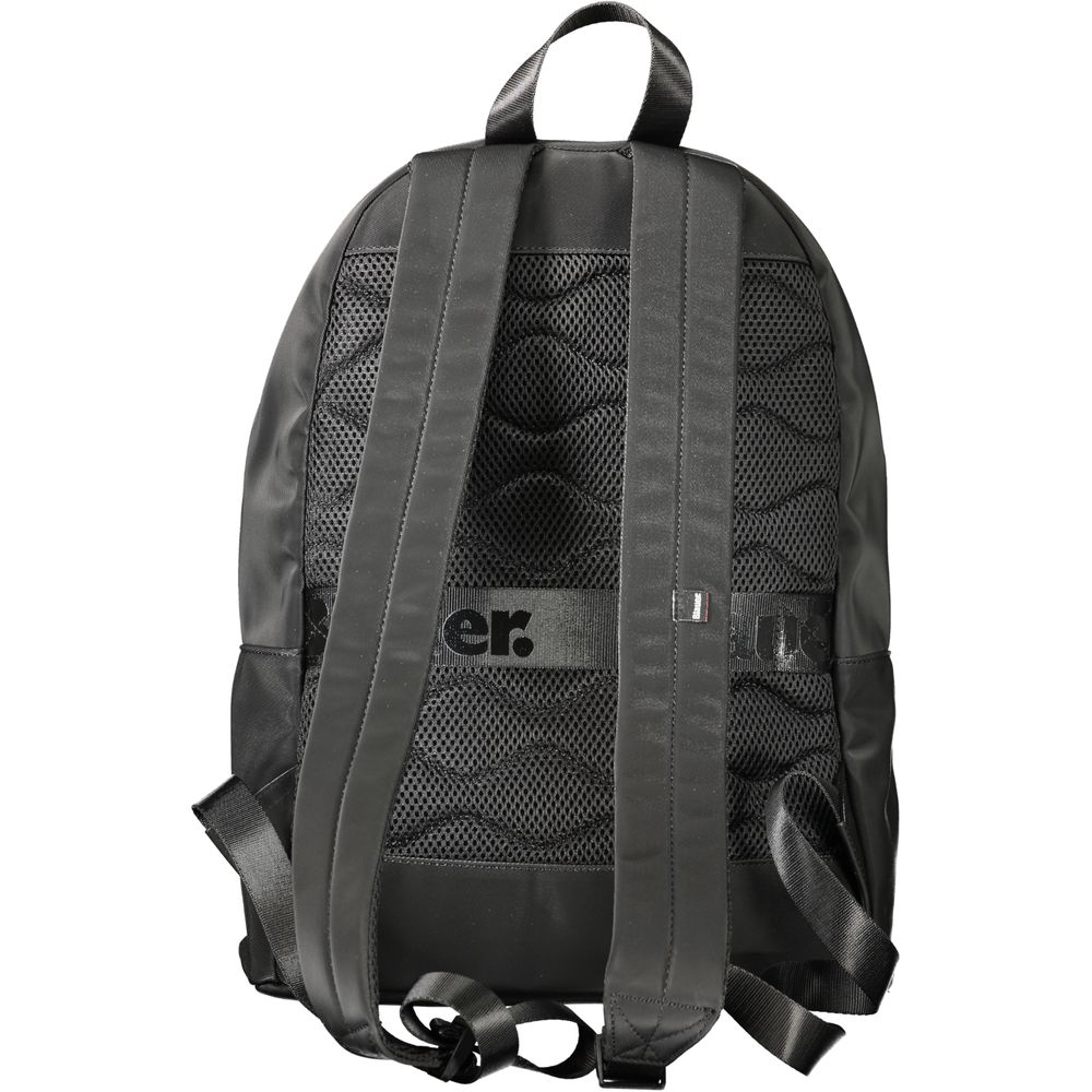 Black Polyester Men Backpack-Blauer-LabelTerrace.com