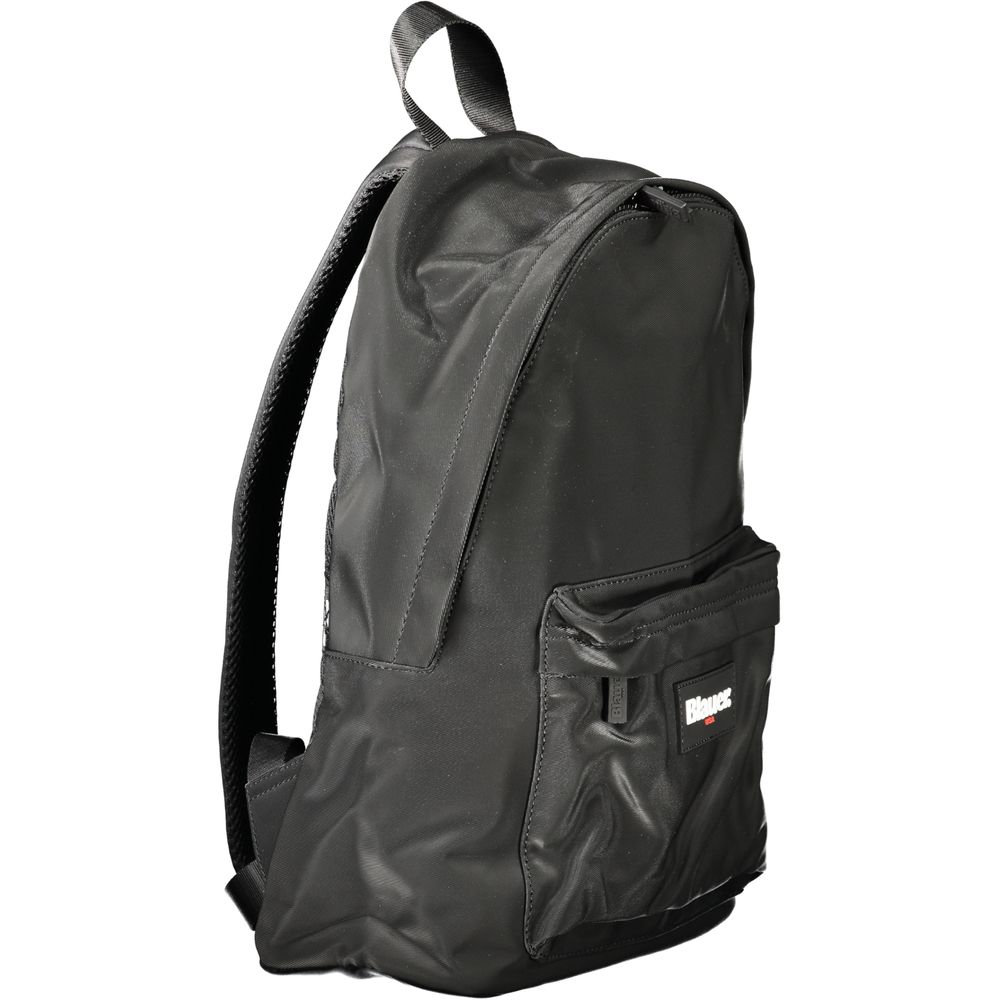 Black Polyester Men Backpack-Blauer-LabelTerrace.com