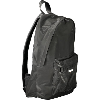 Black Polyester Men Backpack-Blauer-LabelTerrace.com