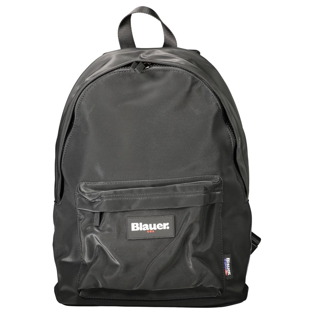 Black Polyester Men Backpack-Blauer-LabelTerrace.com