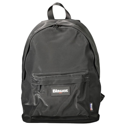 Black Polyester Men Backpack-Blauer-LabelTerrace.com