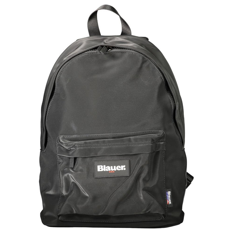 Black Polyester Men Backpack-Blauer-LabelTerrace.com