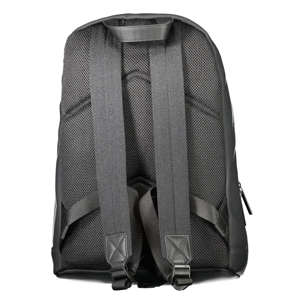 Black Polyester Men Backpack-Calvin Klein-LabelTerrace.com