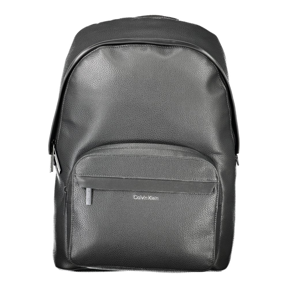Black Polyester Men Backpack-Calvin Klein-LabelTerrace.com