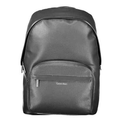 Black Polyester Men Backpack-Calvin Klein-LabelTerrace.com