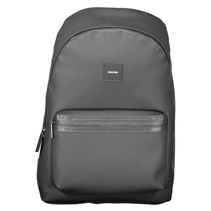 Black Polyester Men Backpack-Calvin Klein-LabelTerrace.com