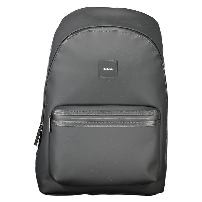 Black Polyester Men Backpack-Calvin Klein-LabelTerrace.com