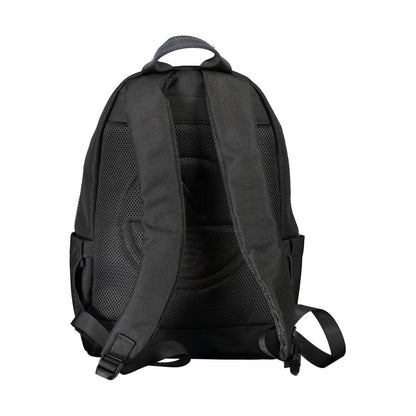 Black Polyester Men Backpack-North Sails-LabelTerrace.com