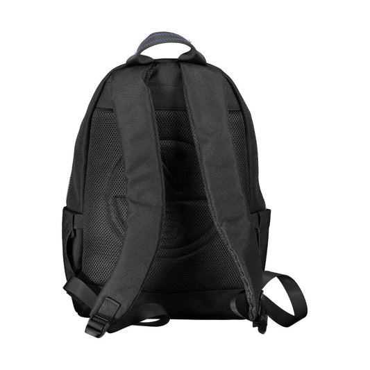 Black Polyester Men Backpack-North Sails-LabelTerrace.com