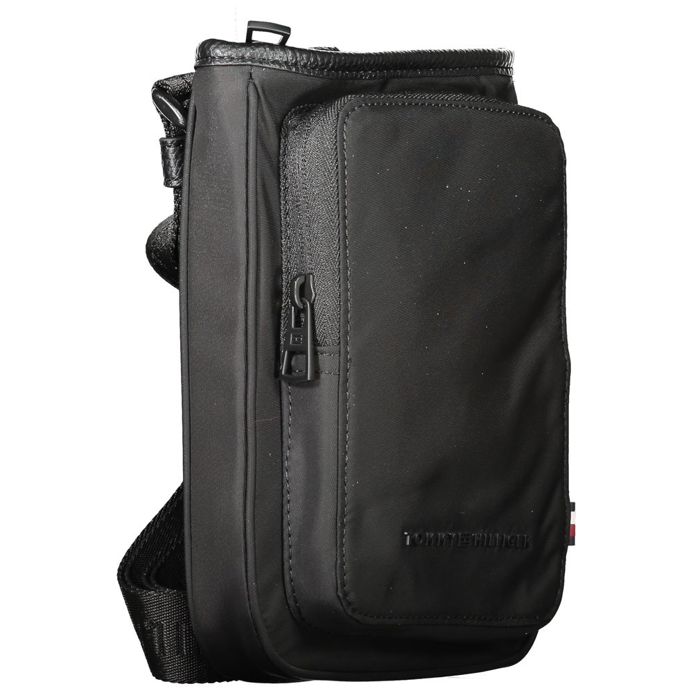 Black Polyester Men Shoulder Bag-Tommy Hilfiger-LabelTerrace.com