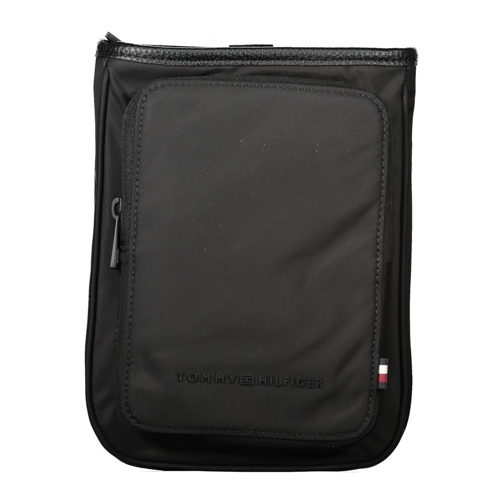 Black Polyester Men Shoulder Bag-Tommy Hilfiger-LabelTerrace.com