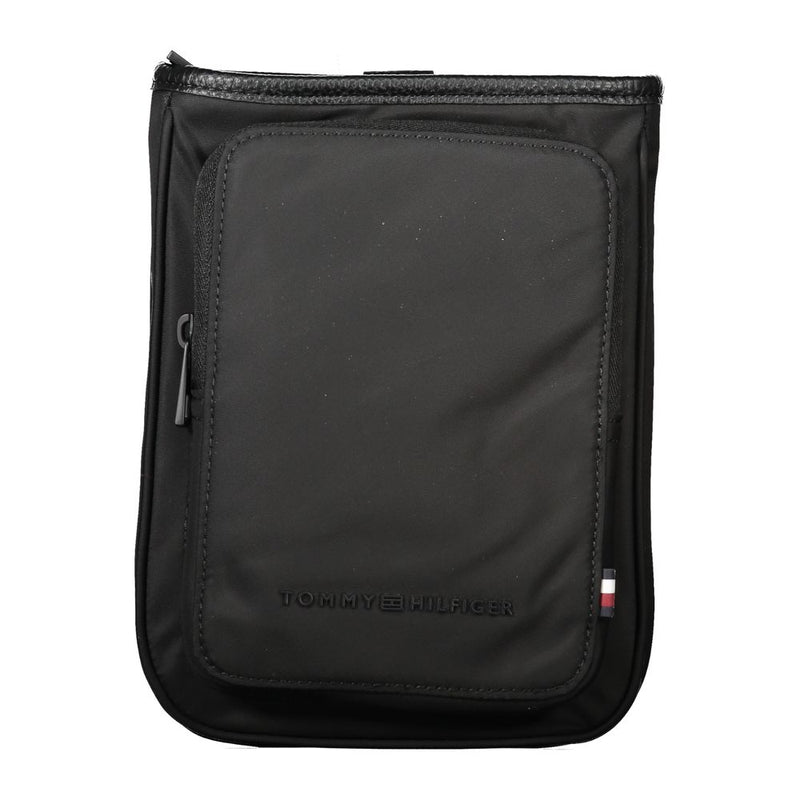Black Polyester Men Shoulder Bag-Tommy Hilfiger-LabelTerrace.com