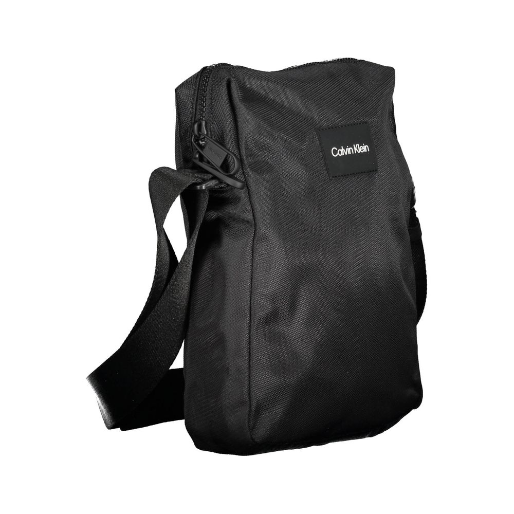 "Black Polyester Mens Shoulder Bag"-Calvin Klein-LabelTerrace.com