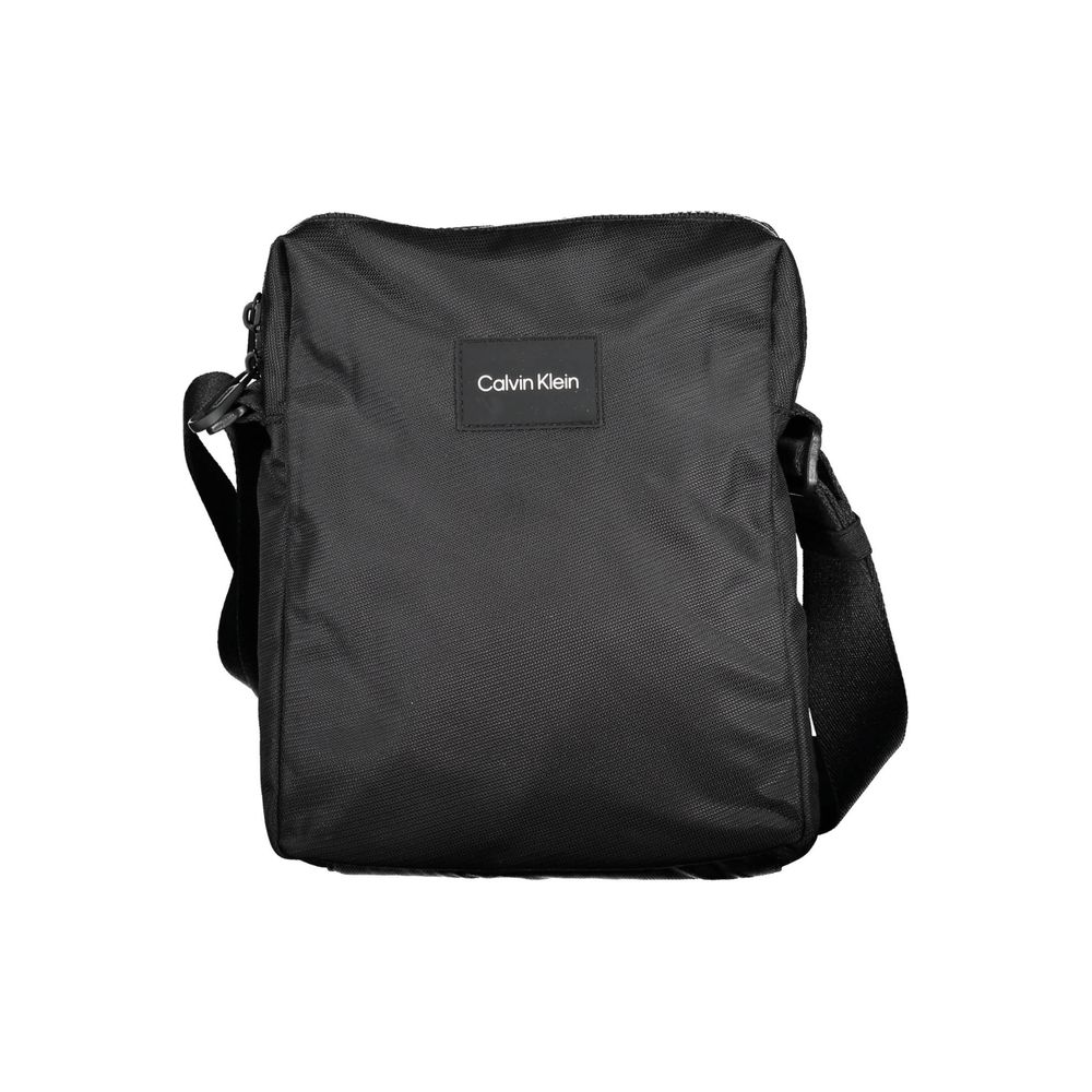 "Black Polyester Mens Shoulder Bag"-Calvin Klein-LabelTerrace.com