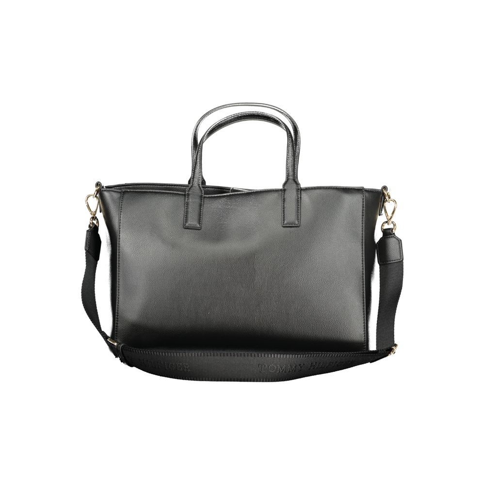 Black Polyester Women Handbag-Tommy Hilfiger-LabelTerrace.com