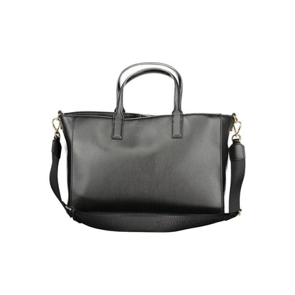 Black Polyester Women Handbag-Tommy Hilfiger-LabelTerrace.com