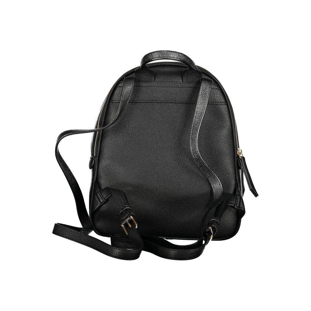 Black Polyethylene Backpack-Mario Valentino-LabelTerrace.com