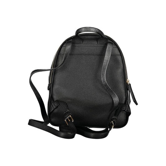 Black Polyethylene Backpack-Mario Valentino-LabelTerrace.com