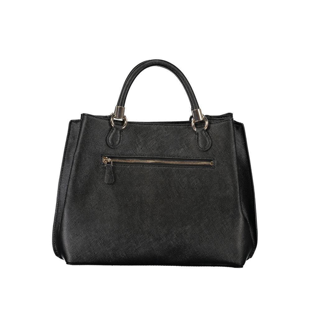 Black Polyethylene Handbag-Guess Jeans-LabelTerrace.com