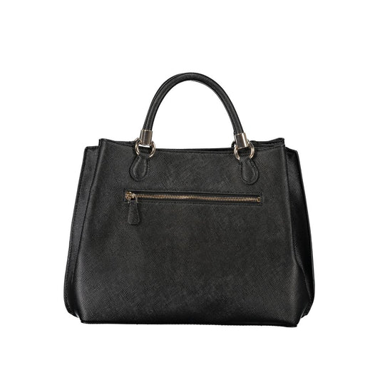 Black Polyethylene Handbag-Guess Jeans-LabelTerrace.com