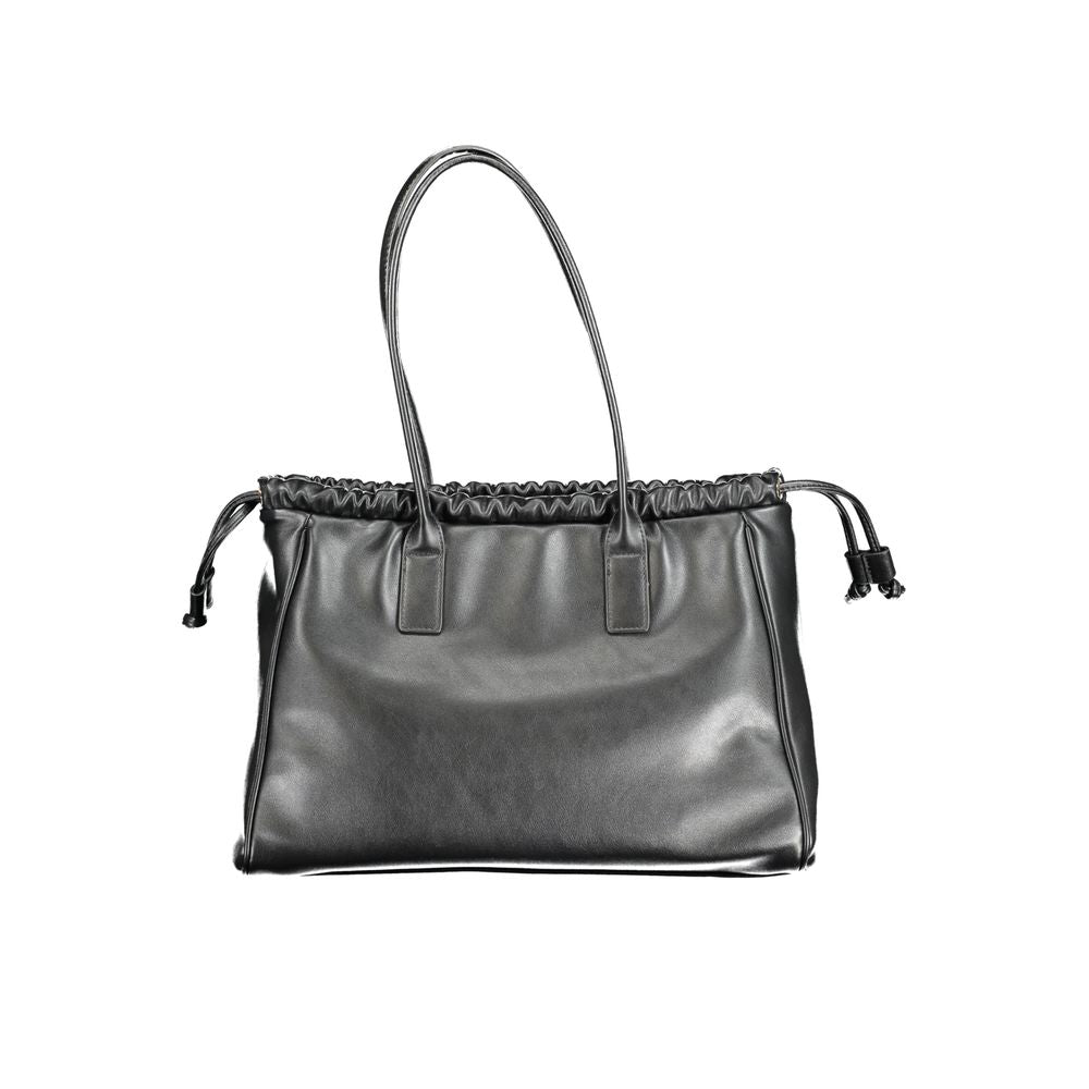 Black Polyethylene Handbag-Mario Valentino-LabelTerrace.com
