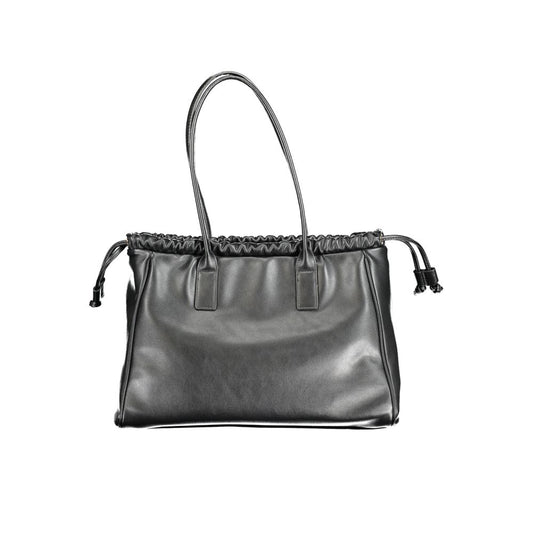 Black Polyethylene Handbag-Mario Valentino-LabelTerrace.com