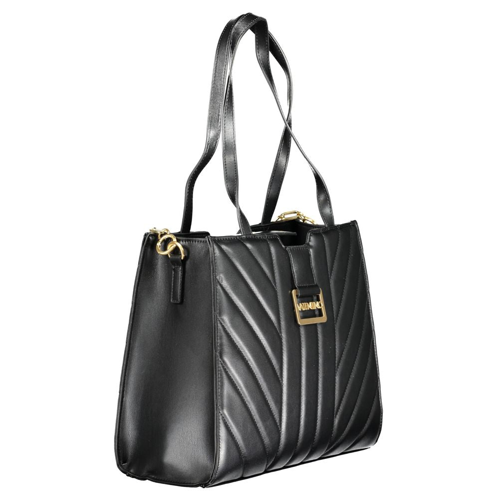 Black Polyethylene Handbag-Mario Valentino-LabelTerrace.com