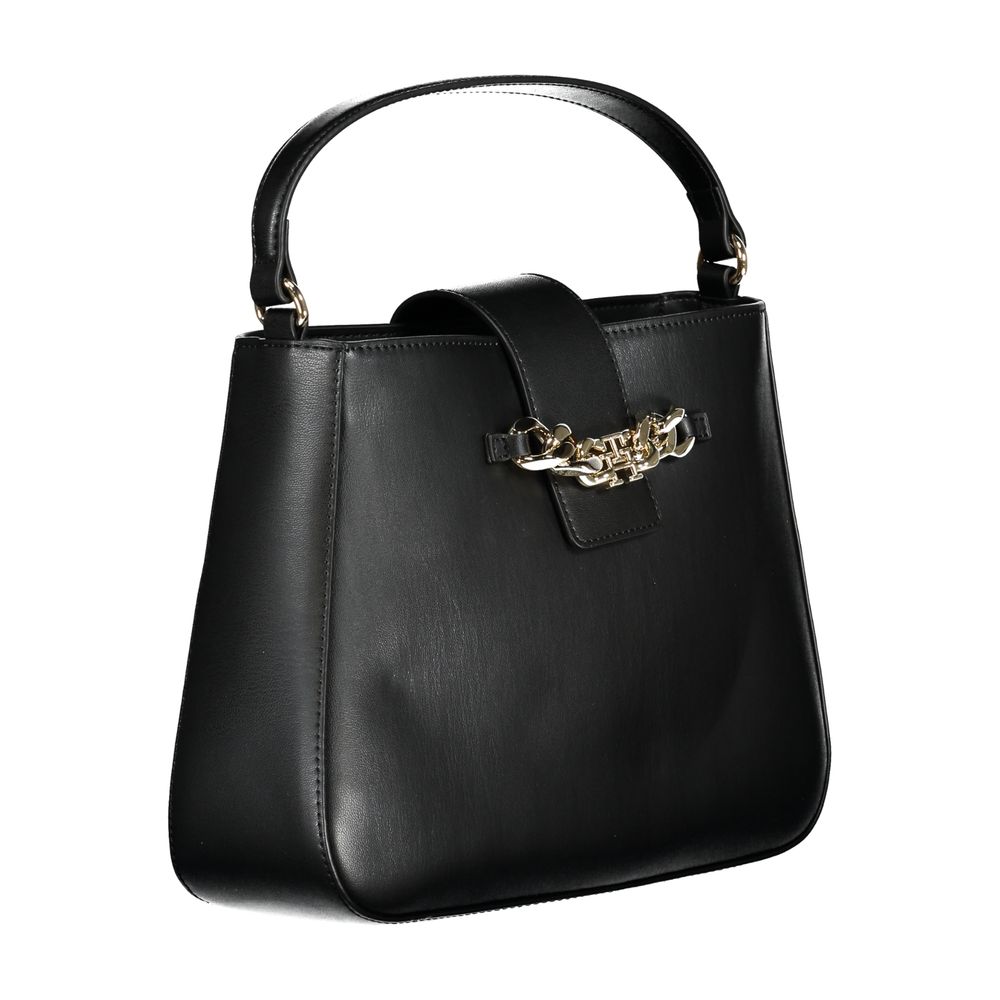 Black Polyethylene Handbag-Tommy Hilfiger-LabelTerrace.com