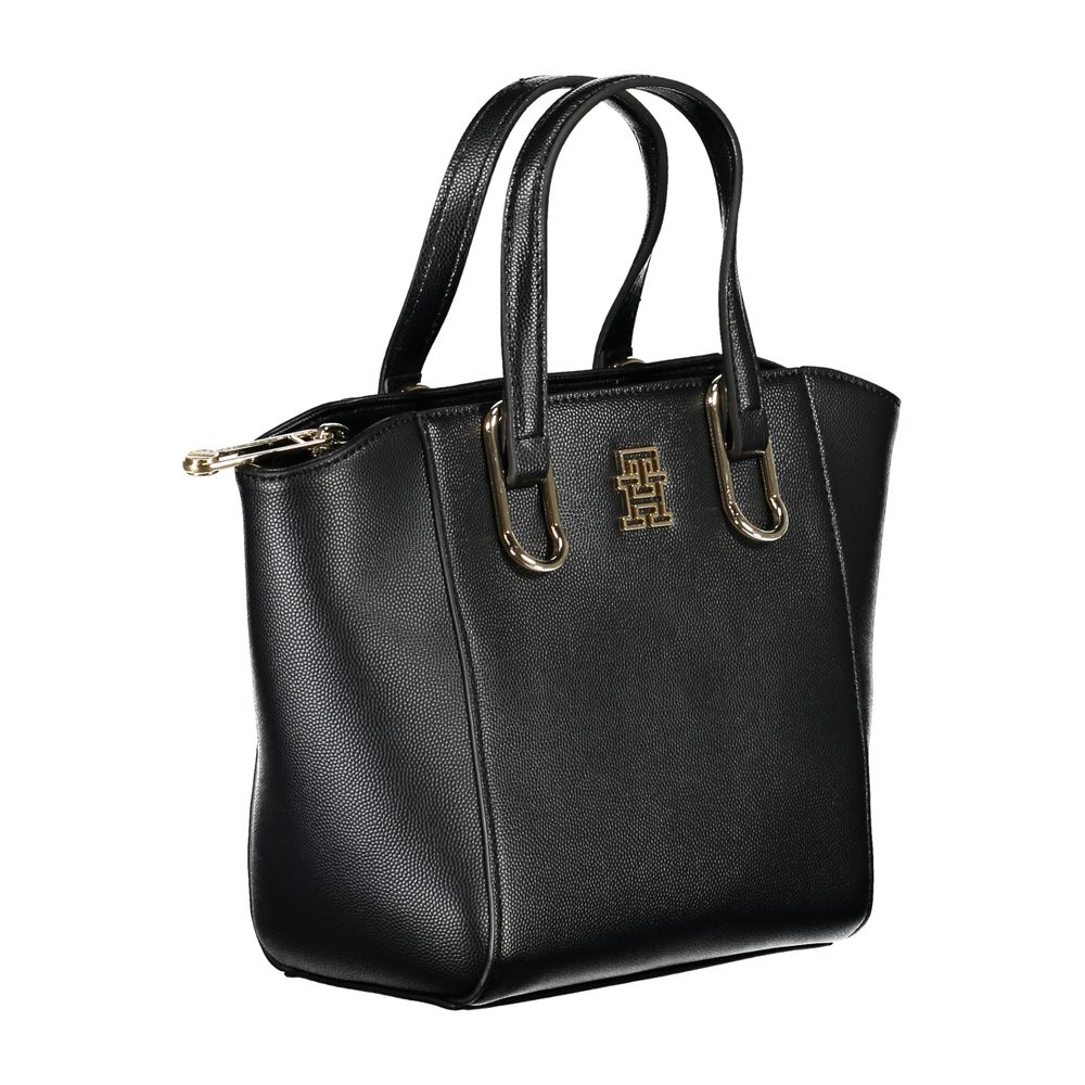 Black Polyethylene Handbag-Tommy Hilfiger-LabelTerrace.com