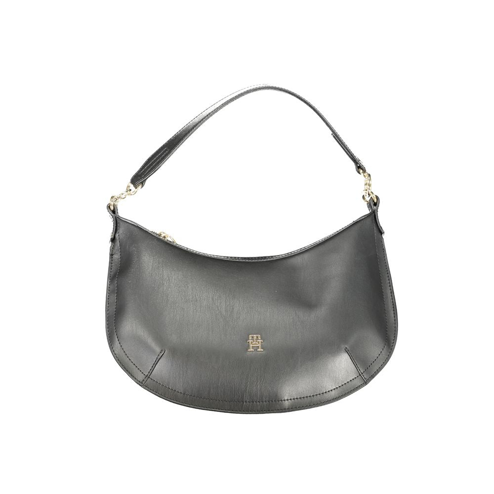 Black Polyethylene Handbag-Tommy Hilfiger-LabelTerrace.com