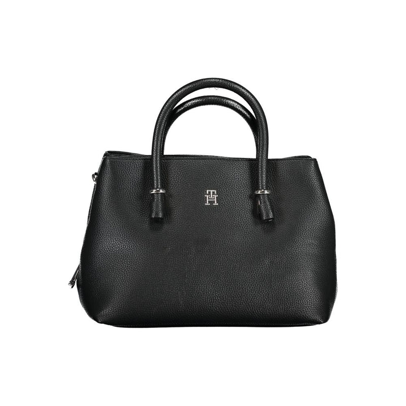 Black Polyethylene Handbag-Tommy Hilfiger-LabelTerrace.com