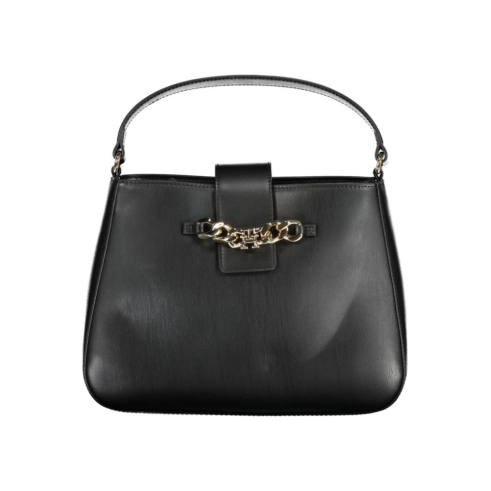 Black Polyethylene Handbag-Tommy Hilfiger-LabelTerrace.com