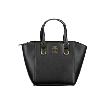 Black Polyethylene Handbag-Tommy Hilfiger-LabelTerrace.com