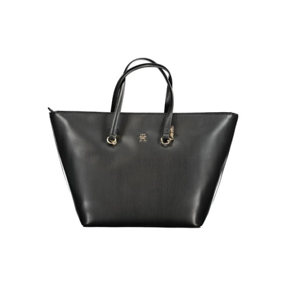Black Polyethylene Handbag-Tommy Hilfiger-LabelTerrace.com